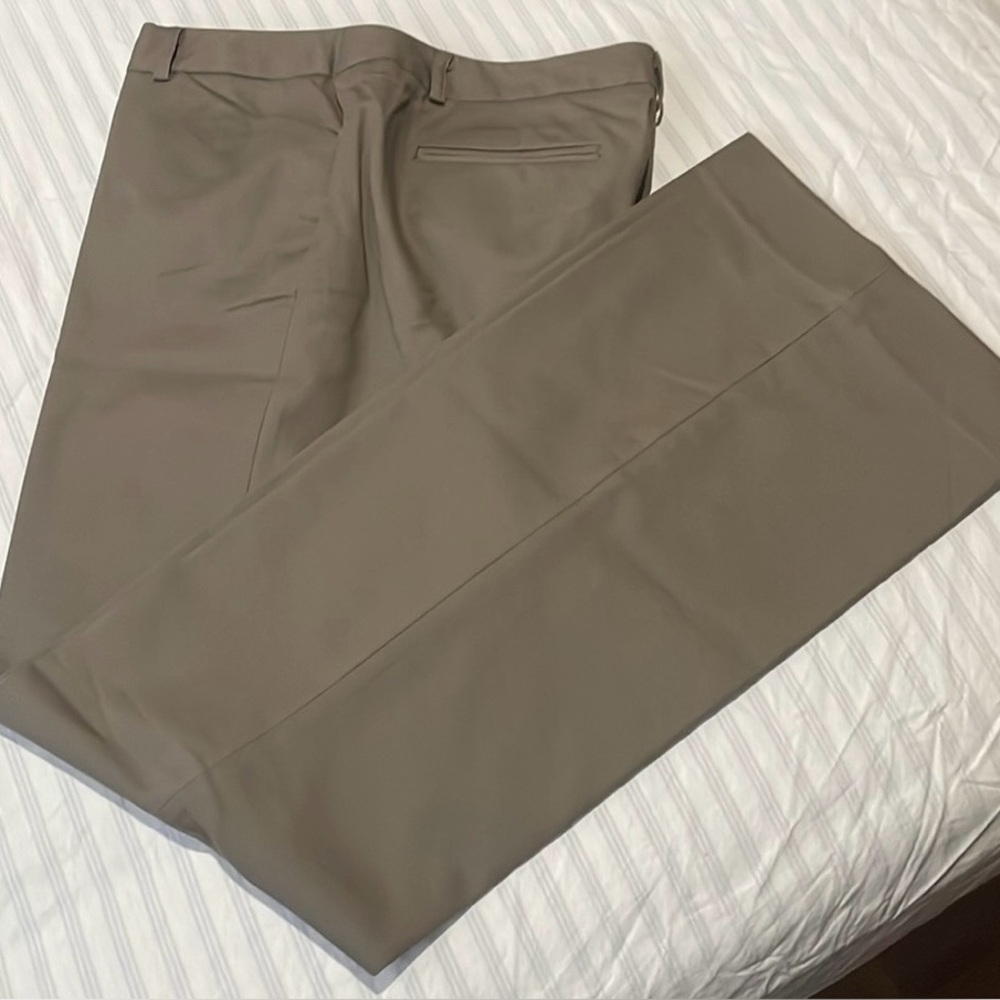 KENAR Pant Taupe Straight Leg 4 Pkts 97% Cotton 3% Spandex Sz 10
